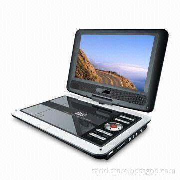 9-inch Portable DVD Player with 16:9 or 4:3 Aspect Ratio and Composite Video Output